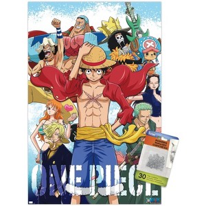 Trends International One Piece - Crew Unframed Wall Poster Print Clear Push Pins Bundle 14.725" x 22.375" - 1 of 4