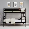 NicBex Bunk Bed,Wood Bunk Bed Frame with Ladder and High Guardrail,Twin Size Bed Frame for Kids Teens,No Box Spring Needed - 2 of 4