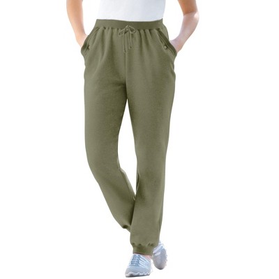 Woman Within Plus Size Better Fleece Jogger Sweatpant