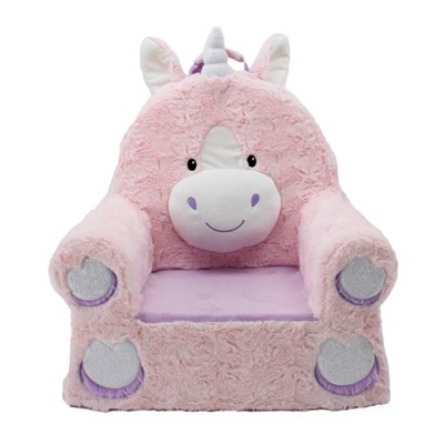 Animal Adventure Soft Landing Sweet Seats Pink Unicorn Children's Soft Chair