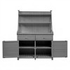 65 Inch Garden Potting Bench Table With Storage Shelf,Drawer and Cabinet-The Pop Home - 4 of 4