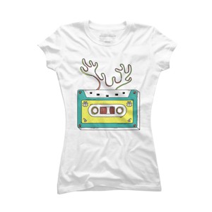 Junior's Design By Humans Classic christmas By prawidana T-Shirt - 1 of 3