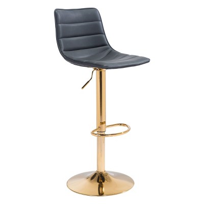 Pierce Barstool Black/Gold - ZM Home