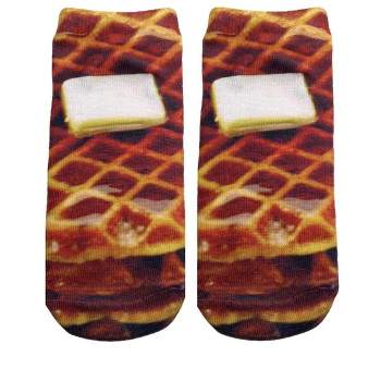 Living Royal Waffle Photo Print Ankle Socks