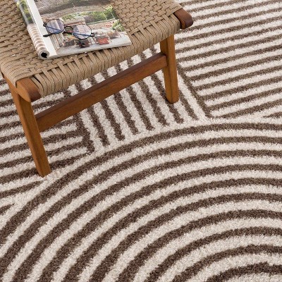 Hauteloom Allard Brown Washable Area Rug