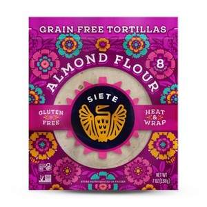 Siete Frozen Almond Flour Tortilla - 7oz/8ct - 1 of 4
