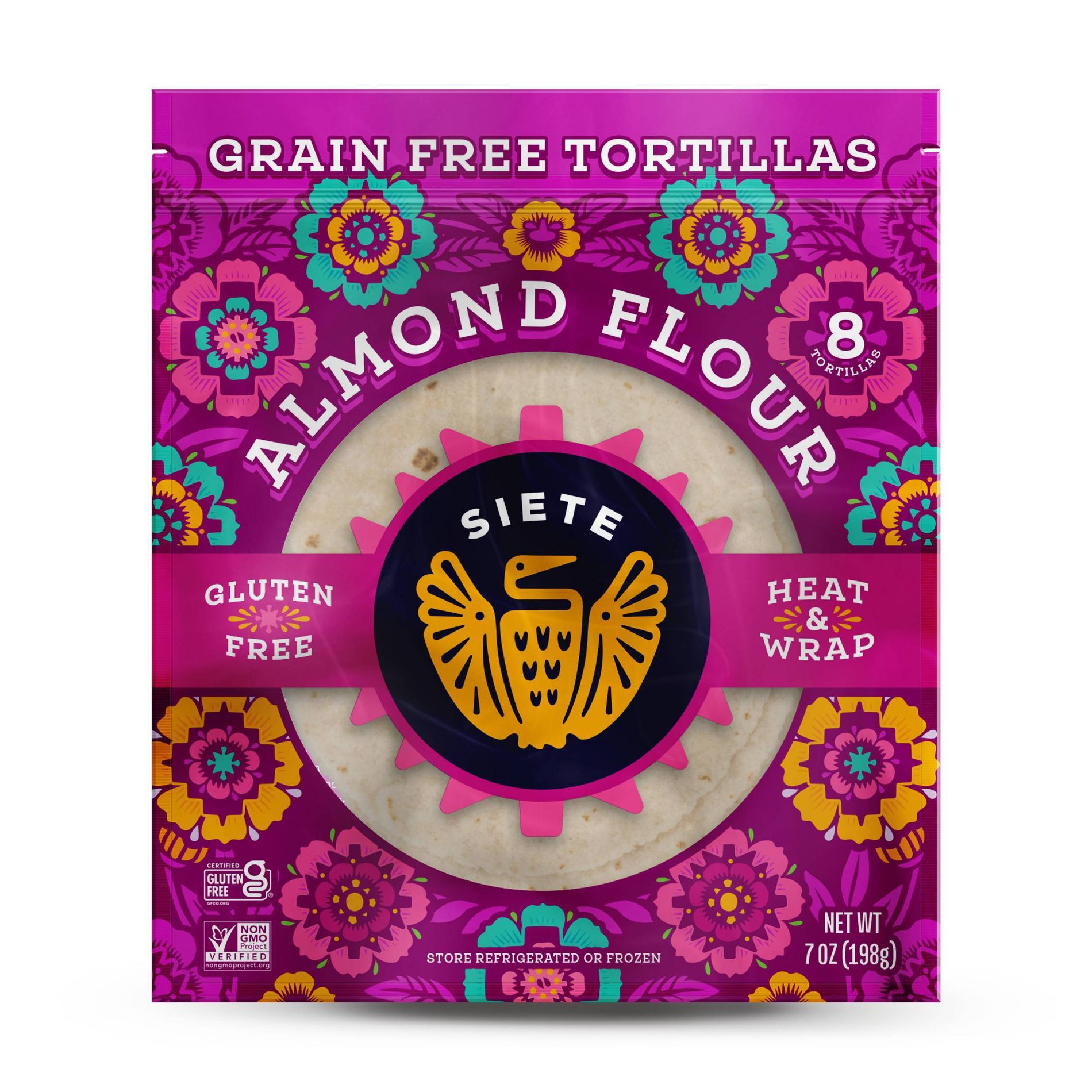 Siete Frozen Almond Flour Tortilla - 7oz/8ct