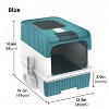 LunaLulinlk Large enclosed litter box with drawer and top outlet - 4 of 4