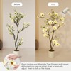 Garvee 4/5/6FT Artificial Magnolia Tree,Fake Indoor Tree, Realistic Real Touch Leaves and Flowers Perfect for Indoor,Living Room,Office,Hotel Decor - 3 of 4