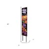HomeRoots 42" Black Orange And Purple Trick or Treat Jack-O-Lantern Solid Wood Garden Stake - 3 of 4
