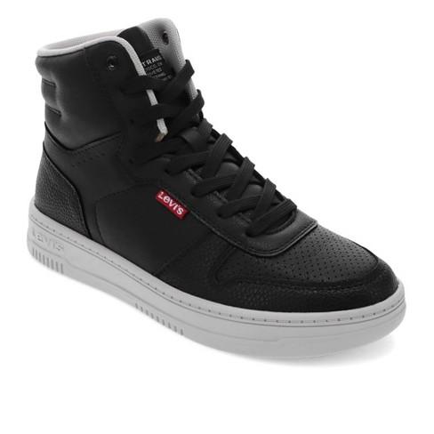 Levi s Womens Drive Hi Synthetic Leather Casual Hightop Sneaker Shoe Black Size 7.5 Target