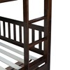NicBex Full over Full Bunk Bed Wooden Bed Frame with 2 Drawers, Ladder and Full Length Guardrail, Space Saving, No Box Spring Required - 4 of 4