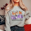 Simply Sage Market Women's Graphic Sweatshirt Let's Go Ghouls Flowers - image 2 of 4