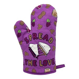 Spread The Love Funny Peanut Butter And Jelly Sandwich Novelty Kitchen Utensils - Crazy Dog Bakeware - 1 of 4