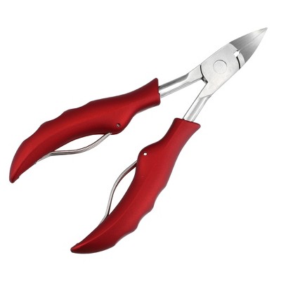 Unique Bargains Toe Nail Clippers Professional Nail Clipper Kit for Travel  or Home Red Stainless Steel