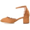Journee Collection Women's Edna Wide Width Round Toe Low Block Heel Pumps - 2 of 4