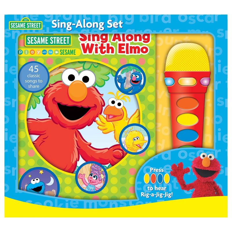 Sesame Street: Sing Along with Elmo! Light Up Microphone and Songbook Sound Book Set, 1 of 7