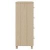 vidaXL HAMAR Honey Brown Sideboard - 31.1"x15.7"x40.7" Solid Pine Wood and MDF Construction - Home Storage Solution with Four Drawers - 4 of 4