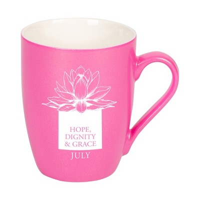 Elanze Designs Hope Dignity And Grace Princess Pink 10 ounce New Bone China Coffee Cup Mug