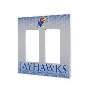 NCAA Big 12 Universities Linen Hidden-Screw Light Switch Plate for Double Rocker - 1 of 4