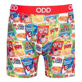 Odd Sox Men's Boxer Brief, Cup Noodles Ramen, Fun Novelty Underwear, Small  at  Men's Clothing store