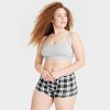 Women's Bralette and Boy Shorts Set - Colsie™ - 4 of 4