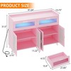 Sideboard Buffet Cabinet with Power Outlet & LED Light - 2 of 4