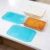 Libbey Baker’s Premium 9x13 Rectangle Glass Baking Dish Set of 2 with Lids, Stackable Bakeware with GreatGrip Handles and Plastic Covers - 3 of 4
