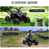12V Kids Ride-On ATV Quad, Electric 4-Wheeler with 35W Dual Motors, 2 Control Modes, Music, Horn, Off-Road Car Toy for Boys & Girls - 4 of 4