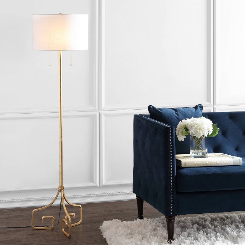 61.5&#34; Metal Floor Lamp (Includes LED Light Bulb) Gold - Jonathan Y, 3 of 6