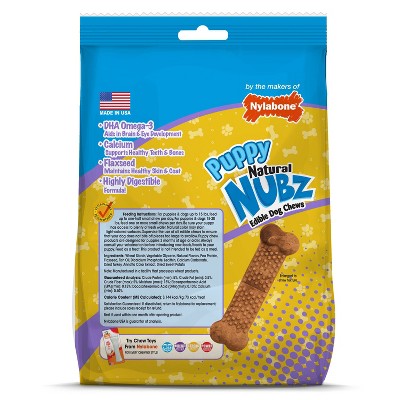 Nylabone Nubz Puppy Turkey and Sweet Potato Dental Dog Treats - 13.2oz