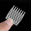 Unique Bargains Women's Plastic 7 Teeth Hairdressing Clamp Decor DIY Accessories Hair Combs Clear 10 Pcs - 3 of 3