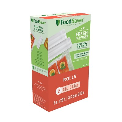 FoodSaver 2pk 8" x 20' Vacuum Seal Rolls