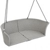 Sapphtopaz Outdoor Porch Swing Woven Couch Swing Patio Lounge Hanging Chair with Cushions and Chains Patio Swing for Garden, Terrace - 3 of 4