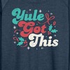 Women's - Instant Message - Yule Got This Christmas Lightweight French Terry Wide Neck Long Sleeve Shirt - 2 of 4