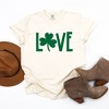 Simply Sage Market Women's Love Clover Short Sleeve Garment Dyed Tee - 3 of 4