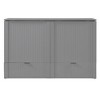 YOOCOZZ Queen Size Murphy Bed & Wall Bed with Bottom Drawer and Charging Ports - Gray - 2 of 4