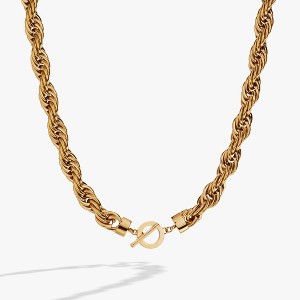Alex and Ani Large Rope Chain Toggle Necklace - Gold - 1 of 4