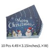 Unique Bargains Christmas Greeting Card Multicolored 4.5 x 3.1 Inch 10 Pcs - 3 of 4