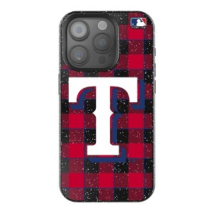 MLB American League Teams Plaid Bling Cell Phone Case for Apple iPhone - 1 of 4