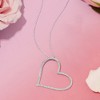 Ross-Simons 0.10 ct. t.w. Diamond Heart Pendant Necklace in Sterling Silver - 4 of 4