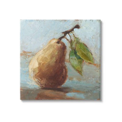 Stupell Industries Pear Fruit Kitchen Painting Canvas Wall Art