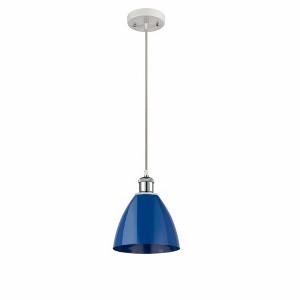 Plymouth Dome - 1 Light Cord Hung Mini Pendant In Industrial Style-11.25 Inches Tall and 7.5 Inches Wide - 1 of 1