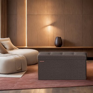 30" Storage Ottoman Bench, Ottoman with Storage, Ottoman Bench, Hold up to 660lb for Living Room - 1 of 4