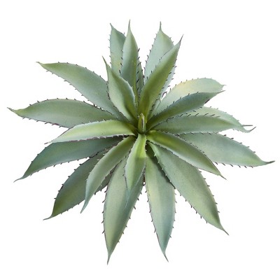 9-Inch Faux Aloe Succulent in Weathered Pot
