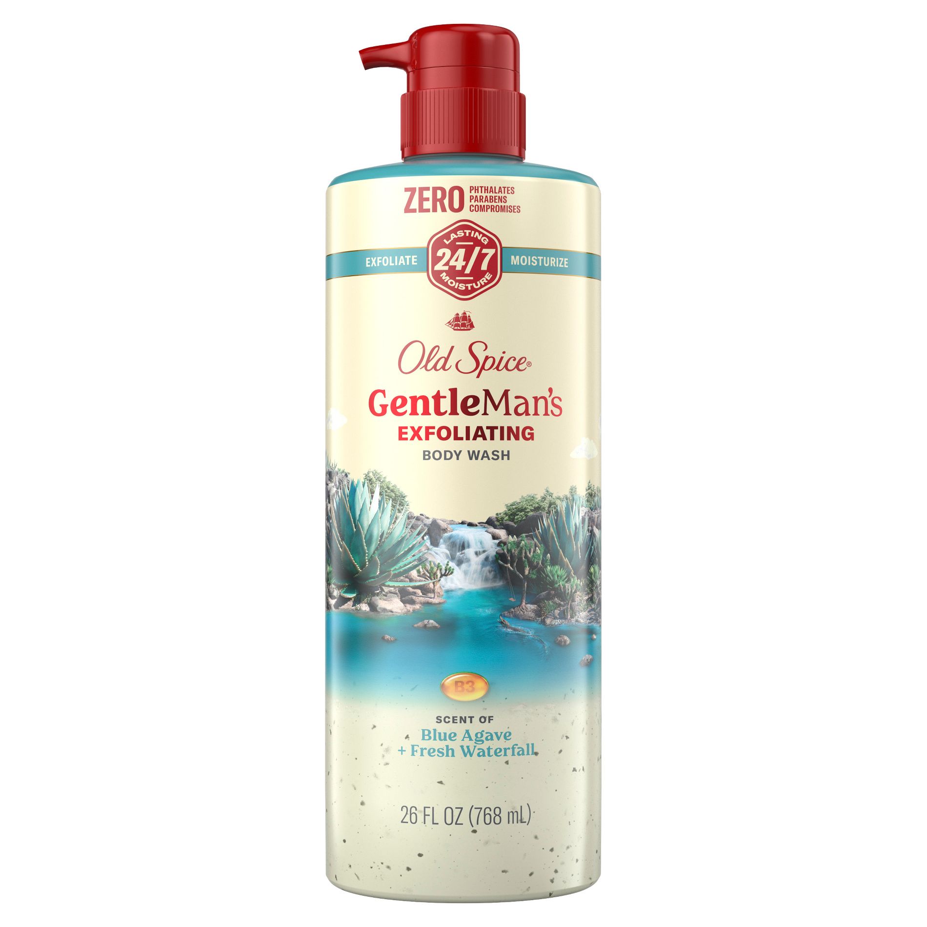 Old Spice GentleMan's Blend Body Wash - Blue Agave - 26oz: Paraben-Free, Sulfate-Free, Liquid, For Normal Skin
