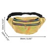 Unique Bargains Stylish Glossy Holographic Sports Waist Bag 1 Pc - 3 of 4