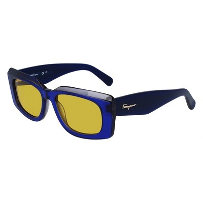Salvatore Ferragamo SF 1079S 435 Womens Rectangular Sunglasses Blue 54mm
