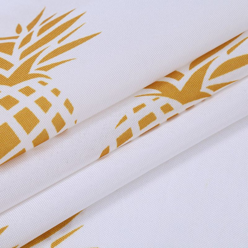 Pineapple Print Short Kitchen Valance Curtains for Small Windows, 5 of 6