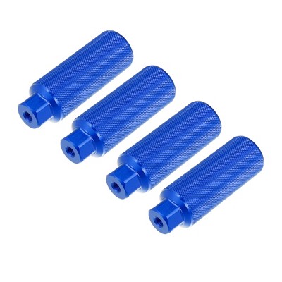 Unique Bargains Aluminum Alloy Axle Rear Foot Pegs Footrests for BMX MTB Bike Fit 3/8 Inch 2 Pair